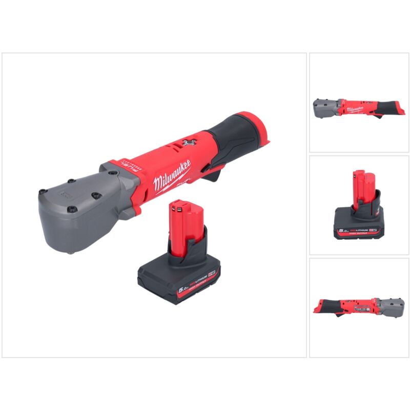 M12 FRAIWF38-501 Visseuse d'angle sans fil 12 v 3/4' 270 Nm Brushless + 1x batterie 5,0 Ah - sans chargeur - Milwaukee