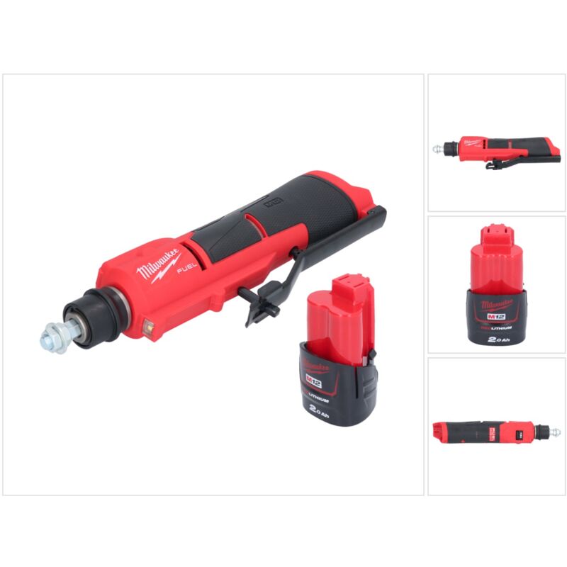 M12 FTB-201 Ponceuse à pneu sans fil 12 v 7/16'' Hex Brushless + 1x batterie 2,0 Ah - sans chargeur - Milwaukee
