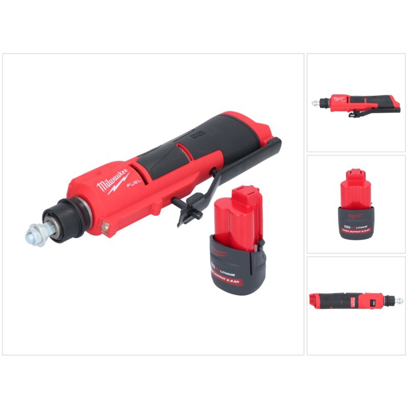 M12 FTB-251 Ponceuse à pneu sans fil 12 v 7/16'' Hex Brushless + 1x batterie 2,5 Ah - sans chargeur - Milwaukee