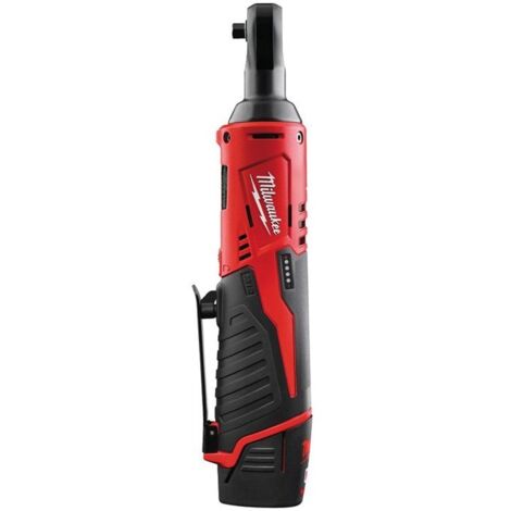 Milwaukee M12 IR-201B (3/8") 12V Litio-Ion Batería Juego de llaves de trinquete (1x batería de 2.0Ah) en bolso