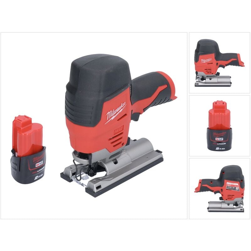 Milwaukee - M12 JS-201 Scie sauteuse sans fil 12 v + 1x batterie 2,0 Ah - sans chargeur de batterie