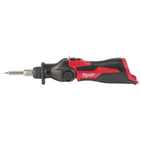 Milwaukee M12 SI-0 Akku Lötkolben 12 V 400 °C ( 4933459761 ) arretierbarer Kopf Solo - ohne Akku, ohne Ladegerät