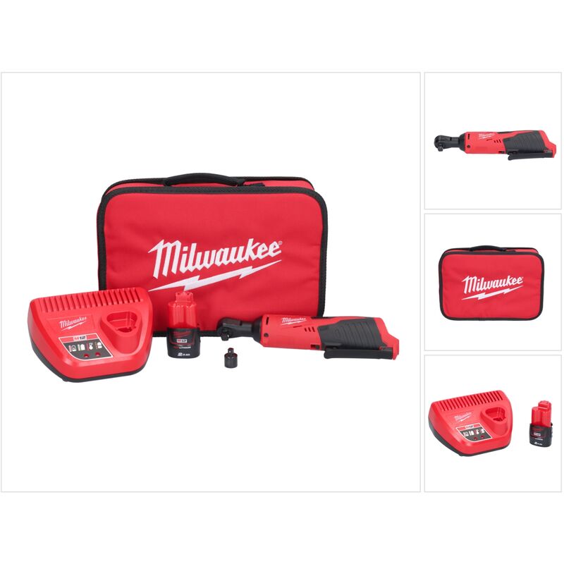 M12 IR-201B batterie cliquet 12 v 47 Nm 3/8'' + 1x batterie 2,0 Ah + chargeur + sac ( 4933448110 ) - Milwaukee