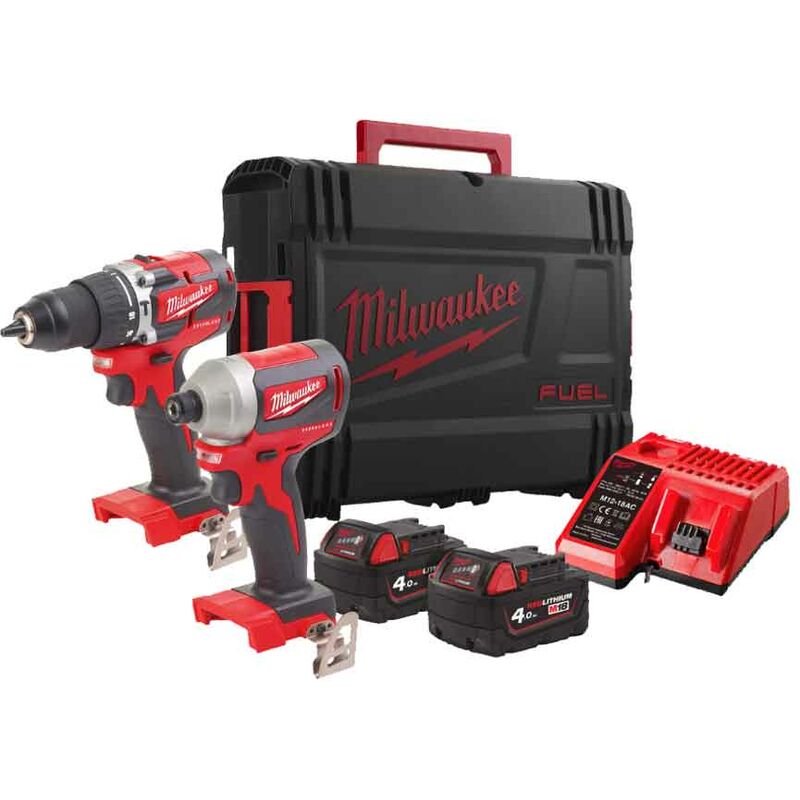 M18 CBLPP2A-402C kit 18V Trapano con percussione +...