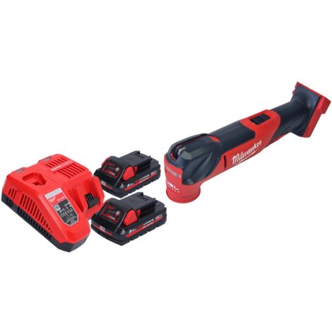 Milwaukee M18 FMT-302 Akku Multitool 18 V Brushless + 2x Akku 3,0 Ah + Ladegerät