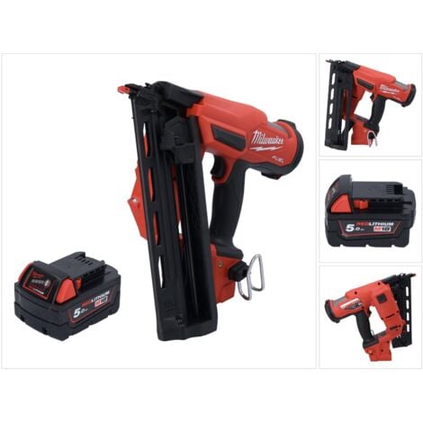 Milwaukee M18 FN16GA-501 cloueur sans fil 18 V 32 - 64 mm sans balai + 1x batterie 5,0 Ah - sans chargeur