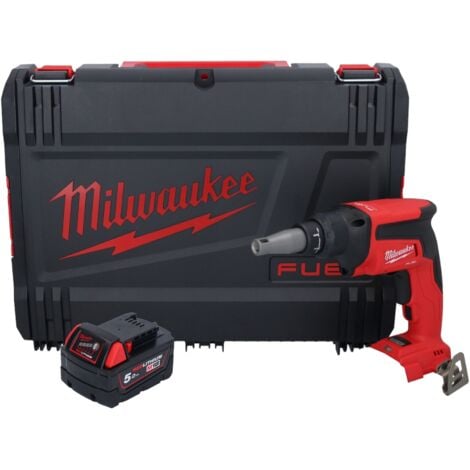 Milwaukee M18 FSG-501X Visseuse pour cloisons sèches sans fil 18 V 13 Nm Brushless + 1x batterie 5,0 Ah + HD Box - sans chargeur