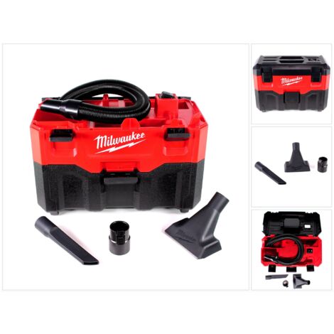 Milwaukee - Aspirateur de chantier eau et poussières 18V sans batterie ni chargeur - M18 VC2