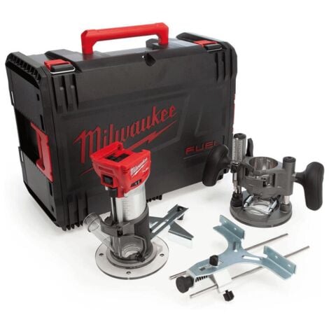 Milwaukee M18FTR-0X 18V FUEL Brushless Cordless Trim Router - Body Only &amp Dynacase3 4933471604