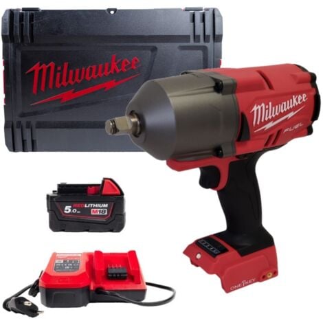 Milwaukee M18ONEFHIWF12-501X Clé à choc 18V Li-Ion ( 1x5.0 Ah batterie + chargeur) + dans HD Box