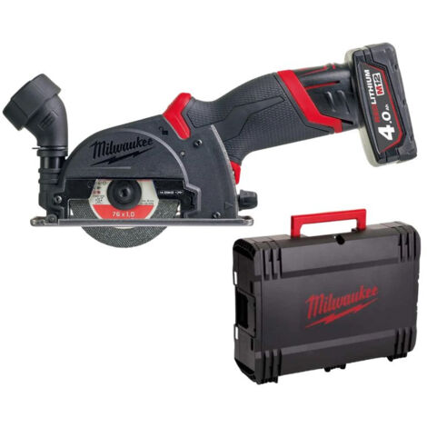 MILWAUKEE Meuleuse Ø76mm 12V 2+4Ah M12 FCOT-422X - 4933464619