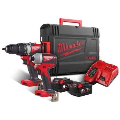 MILWAUKEE Pack 18V perc. M18 BLDD2 +viss.M18 BLID = M18 BLPP2B2-502X