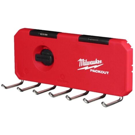 Milwaukee Packout - Set di ganci in metallo con 7 ganci
