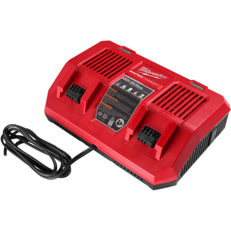 Milwaukee- partB08H5ND8RD 4932472073 MILWAUKEE-M18 Caricabatterie rapido Redlithium-4932472073
