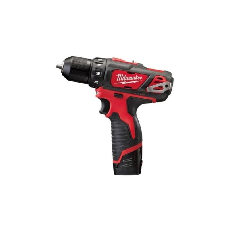 Milwaukee - Perceuse Visseuse 12V 2 Vitesses 4Ah Red Lithium M12 BDD-402C - 4933441925