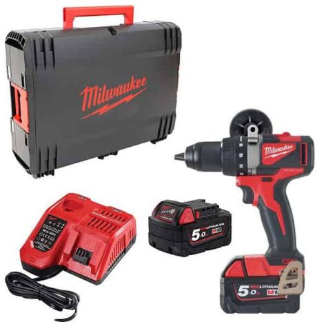 MILWAUKEE Perceuse visseuse 18V 5Ah M18 BLDD2-502X - 4933464515