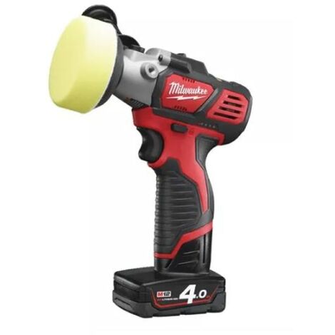 Milwaukee Pulidora/lijadora 2 velocidades (2.500/7.500 RPM), cap máx. 76mm, 1 bat 4.0Ah y 1 bat 2.0Ah