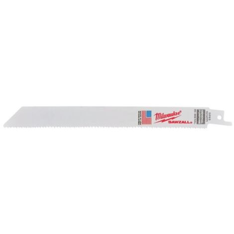 MILWAUKEE Säbelsägeblatt General Purpose 200 x 2,5/1,8 mm, flexibel, VE 5