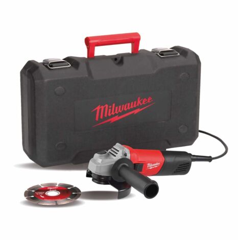 Milwaukee Schleifmaschinenset AG800-115ED Scheibe mit 115 mm und Koffer 4933451281