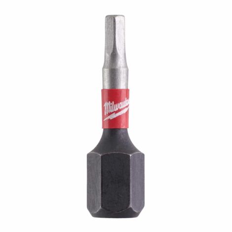 Milwaukee Schrauberbit SHOCKWAVE Hex 2,5 / 25 mm, Sechskant - 2 Stk.