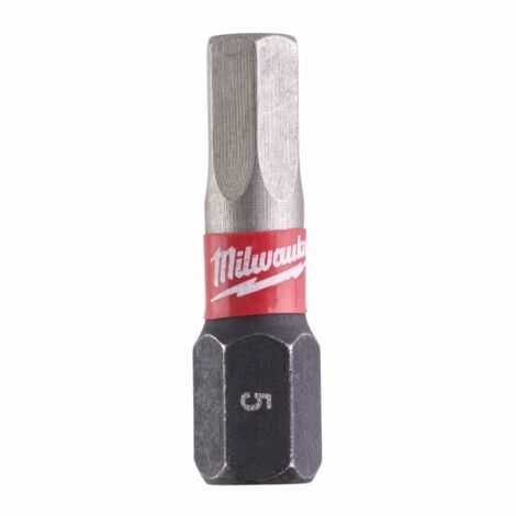 Milwaukee Schrauberbit SHOCKWAVE Hex 5 / 25 mm, Sechskant - 2 Stk.
