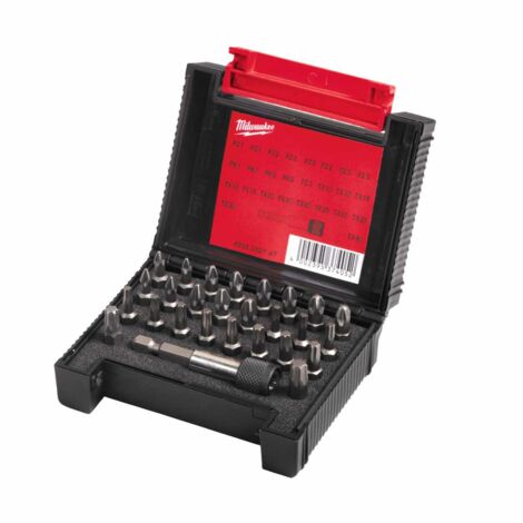 Milwaukee Schrauberbitkassette PH/PZ/TX - Kreuzschlitz, Phillipps, Pozidriv, Torx - Set 27-teilig