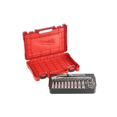 Milwaukee Set di Cricchetto 1/2 e 28 Bussole