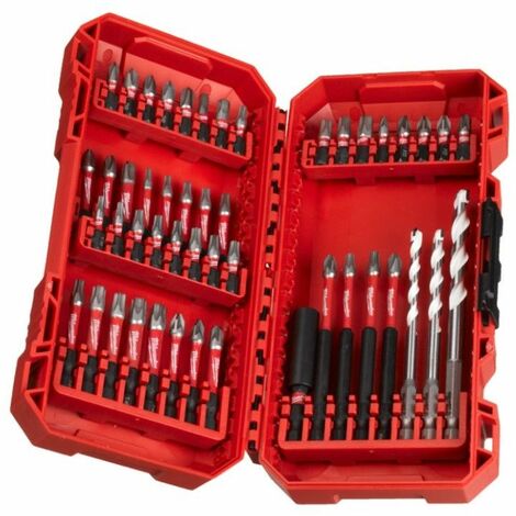 Set embouts et forets SHOCKWAVE IMPACT DUTY 48 pièces - Milwaukee 4932492005
