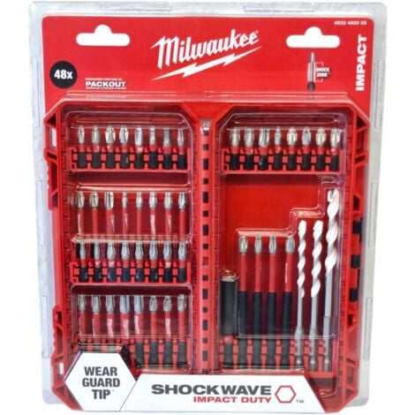 Milwaukee Shockwave Bit Set 1/4" 48 teilig PH / PZ / TX / HEX ( 4932492005 )