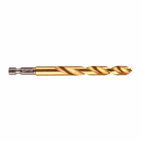 Milwaukee SHOCKWAVE Metallbohrer HSS-G RED HEX Titan 1/4" 9,0 x 117 mm, HSS-TiN - 1 Stk.