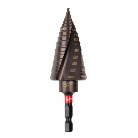 Milwaukee SHOCKWAVE Stufenbohrer schlagfest 4 - 30 mm, 2/3-mm-Stufen