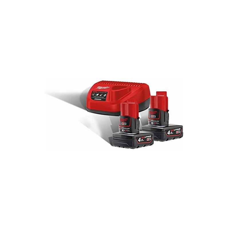 

Milwaukee - Starter Set 12 V 4933459211 m12nrg de 402 2 x 12 V/4,0ah Ion de litio, 1 unidades)