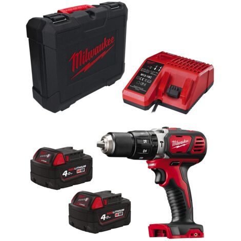 Milwaukee trapano a percussione  m18bpd-402c (2 x 4,0 ah + m12-18 c + maletín de transporte) 4002395003174