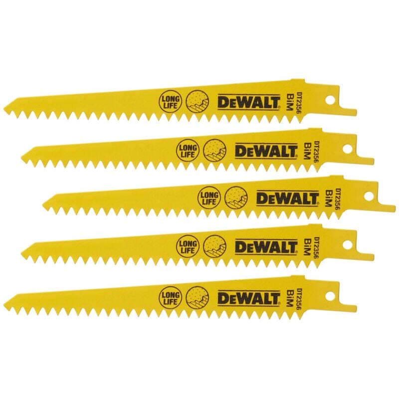5 Lame da taglio per intonaco Dewalt L.152 mm