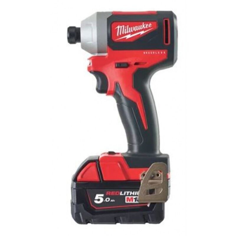 Milwaukee - M18BLID2-502X Visseuse à chocs 18V Li-Ion 180Nm -2 batteries (2x5,0 Ah) + chargeur + hd Box - 4933464520