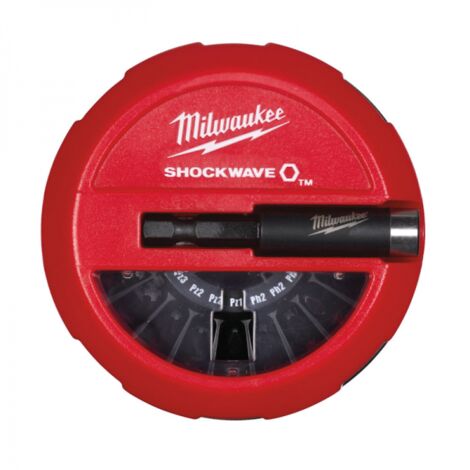 MILWAUKEE ZESTAW KOŃCÓWEK 15el ShW /PH-PZ-TX+UCHWYT.