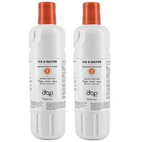 Mimiy – Lot de 2 filtres à eau pour réfrigérateur – Élimine 99 % des contaminants – Compatible avec modèles Samsung – Remplacement facile - EDR2RXD1