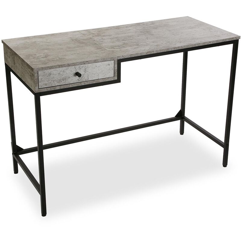 

Jack Mesa Escritorio para el Ordenador, Mesa de Estudio, 76x48x110cm - Gris - Versa
