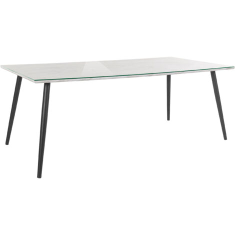 Mimmi-Table à manger 200x100 cm en blanc