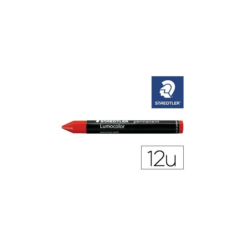 

Staedtler cera lumocolor 236-2 rojo -12u-