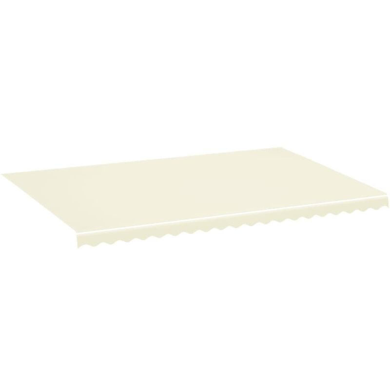 VidaXL Tissu de remplacement pour auvent Crème 5x3,5 m