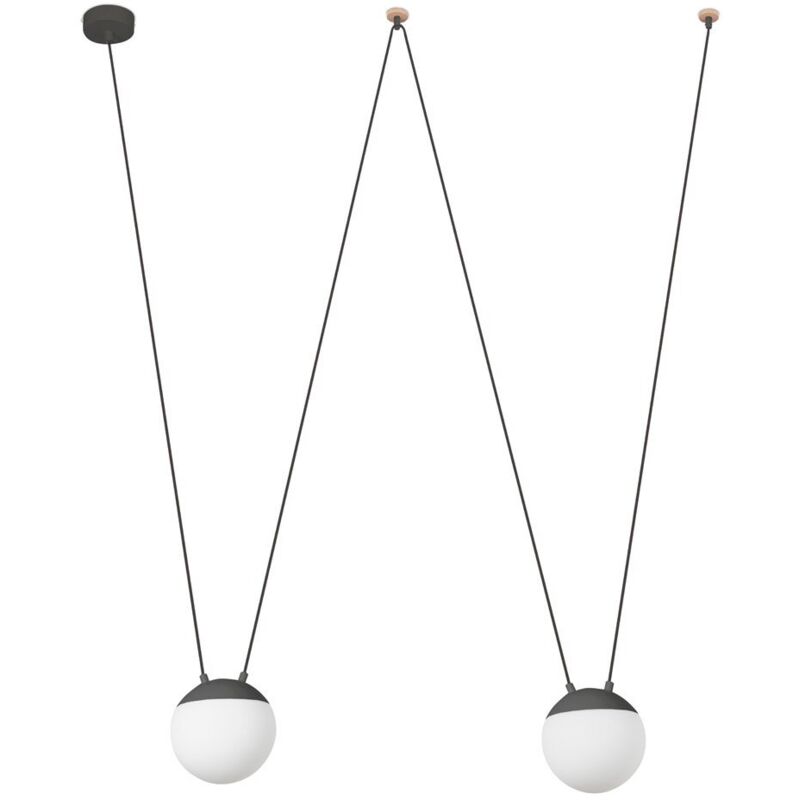 

MINE Lámpara colgante 28376-2L - GRIS OSCURO