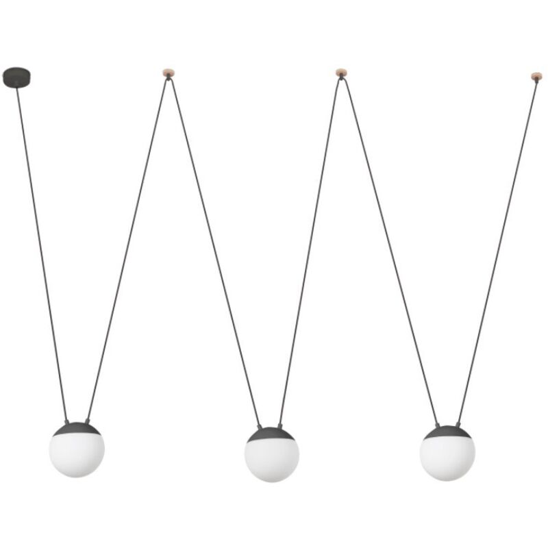 

Faro Barcelona - MINE Lámpara colgante 28210-3L - GRIS OSCURO