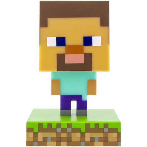 Minecraft Steve Icon Light BDP, Super Bright Lamp for Minecraft Fans and Gamers, 11 cm Tall