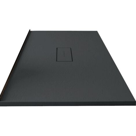 Mineralguss-Duschwanne extra flach VIC ANTHRAZIT 70x140 cm