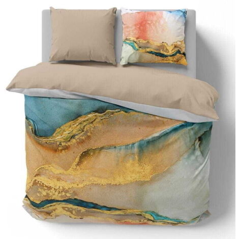 Minerals Satin Bettwäsche 220x200 Ocean Marble