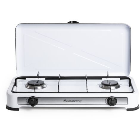 LGVSHOPPING MINERVA 2 bianco Gasherd Kompakt und leistungsstark für Garten und Camping