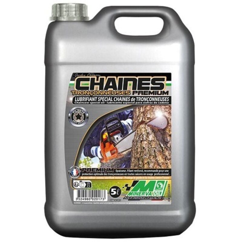 Huile de chaîne tronçonneuse premium 5 l - Minerva