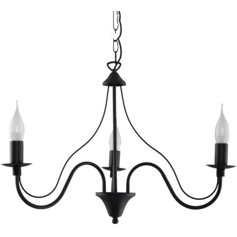 MINERWA 3 black chandelier