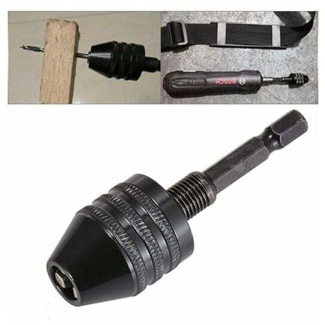 Mini-3-Backen-Schnellspannbohrfutter mit Schnellwechsel-1/4-Sechskantschaft zur Aufnahme von 0,6-8-mm-Fräsern mit geradem Schaft für die Mikroproduktion oder die medizinische Industrie